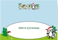 Christmas Billy the Badger Intermediate Golf PAPA large dl insert