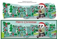Christmas Billy the Badger with Scooter LAURIE large dl