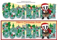 Scottish Christmas Billy the Badger SCOTLAND large dl