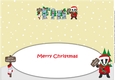 Christmas Billy the Badger Santa stop here FIN large dl insert