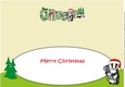 Christmas Billy the Badger Advanced Golf OLIVER large dl insert