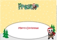 Scottish Christmas Billy the Badger FRASER large dl insert