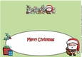 Jolly Santa with presents GRANDPA large dl insert