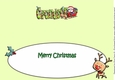 Jolly Santa with Reindeers and Sledge GRANDSON large dl insert