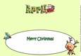 Jolly Santa with Reindeers and Sledge APRIL large dl insert
