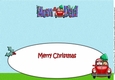 Jolly Santa taking the Christmas Tree Home MUM & DAD large dl insert