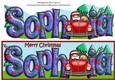 Jolly Santa taking the Christmas Tree Home SOPHIA large dl