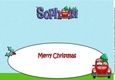 Jolly Santa taking the Christmas Tree Home SOPHIA large dl insert