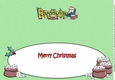 Jolly Santa reading letters to Santa BROTHER large dl insert