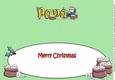 Jolly Santa reading letters to Santa PAPA large dl insert