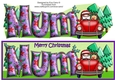 Jolly Santa taking the Christmas Tree Home MUM large dl