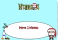Jolly Santa Milk and Cookies NANNA large dl insert