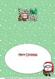 Jolly Santa with presents MUM & DAD A5 insert