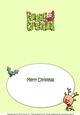Jolly Santa with Reindeers and Sledge NANNA & GRANDAD A5 insert