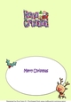 Jolly Santa with Reindeers and Sledge NANA & GRANDAD A5 insert