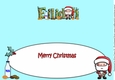 Jolly Santa Milk and Cookies EILIDH large dl insert