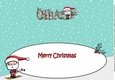 Jolly Santa Skiing OLIVER large dl insert