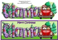 Jolly Santa taking the Christmas Tree Home GLAMA large dl