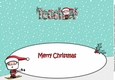 Jolly Santa Skiing TEACHER large dl insert