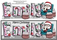 Jolly Santa reading letters to Santa EMILY large dl
