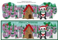 Christmas Billy the Badger with Mug and House SUMMER large dl