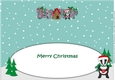 Christmas Billy the Badger with Mug and House SUMMER large dl insert