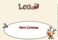Jolly Santa with Reindeers and Sledge LEO large dl insert