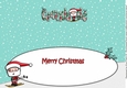 Jolly Santa Skiing GRANDUDE large dl insert