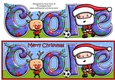 Jolly Santa playing Football COLE large dl