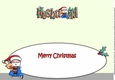Jolly Santa and Rudolf on a Scooter HUSBAND large dl insert