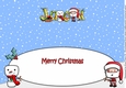 Jolly Santa building Jolly Snowman JACK large dl insert