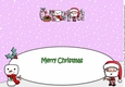 Jolly Santa building Jolly Snowman OLIVIA large dl insert