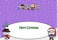 Jolly Santa with Jolly Snowman ISLA large dl insert