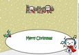 Jolly Santa and Jolly Snowman dancing ARTHUR large dl insert