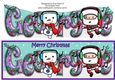 Jolly Santa and Jolly Snowman dancing GEORGE large dl