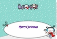 Jolly Santa and Jolly Snowman dancing GEORGE large dl insert