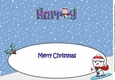 Jolly Snowman Snowboarding HARRY large dl insert