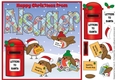 8x8 Christmas Robins with letters to Santa ALSAGER