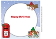 8x8 Christmas Robins with letters to Santa insert