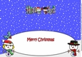 Jolly Snowman on a Blind Date MUM & DAD large dl insert