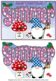 Christmas Gnome with letter to Santa SUMMER A5