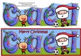 Jolly Santa playing Football CAEL large dl