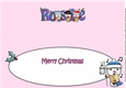 Jolly Snowmen Christmas Carolling ROSIE large dl insert