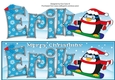 Christmas Fat Penguin Snowboarding ERIK large dl
