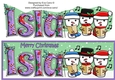 Jolly Snowmen Christmas Carolling ISLA large dl