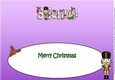 Christmas Nutcracker playing the drum SIENNA large dl insert
