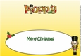 Christmas Nutcracker playing the drum POPPY large dl insert