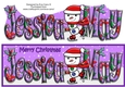 Jolly Snowman Skating JESSICA-MAY large dl