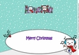 Jolly Santa and Jolly Snowman dancing AMELIA large dl insert