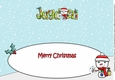 Jolly Snowman with letters to Santa JAYDEN large dl insert